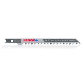 Lenox 1990849 U-Shank Clean Wood Cutting Jig Saw Blade, 4 Inch x 5/16 Inch 6 TPI, 3 Pack 