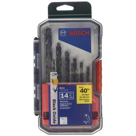 Bosch BL14 Black Oxide Metal Drill Bit Set - 14 Pieces