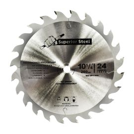 Superior Steel 25033 10-1/4 Inch x 24 Teeth Framing Circular Saw Blade