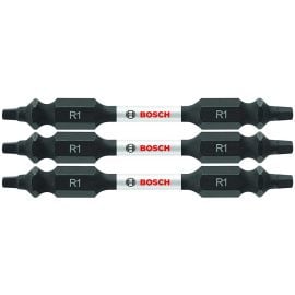 Bosch ITDESQ12503 Impact Tough 2.5 Inch Square #1 Double-Ended Bits - 15 Pieces