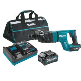Makita GRH07M1 40V max XGT® Brushless Cordless 1-1/8 Inch AVT® Rotary Hammer (D-Handle) Kit, accepts SDS-PLUS bits, AFT®, AWS® Capable, with one battery (4.0Ah)