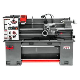 Jet 323448 GH-1440B Geared Head Bench Lathe with Stand & Foot Brake with Newall DP500 DRO & Taper Attachment