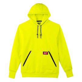 Milwaukee 350HV-S Heavy Duty Hi Vis Yellow Pullover Hoodie - Small