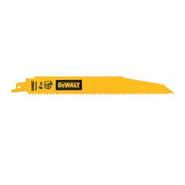 Dewalt DWAR660B25 6 In 10 TPI Demolition Bimetal Reciprocating Saw Blade 25PK