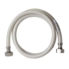 Thrifco 4400446 3/8 Inch Comp x 1/2 Inch FIP Flexible Braided PVC 48 Inch Extended Faucet Riser