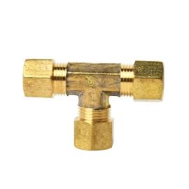 Thrifco 4401349 #64 5/16 Inch Lead-Free Brass Compression Tee