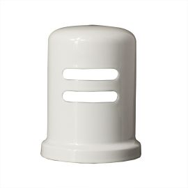 Thrifco 4405703 Kitchen Dishwasher Air Gap Cap (Flanged) - White Finish Brass
