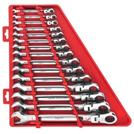 Milwaukee 48-22-9413 15pc SAE Flex Head Ratcheting Combination Wrench Set