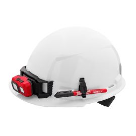 Milwaukee 48-73-1100 White Front Brim Hard Hat with 4pt Ratcheting Suspension Type 1 Class E (USA) - 5 Pack