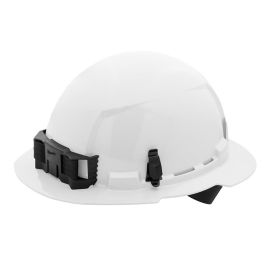 Milwaukee 48-73-1101 White Full Brim Hard Hat with 4pt Ratcheting Suspension Type 1 Class E (USA) - 5 Pack