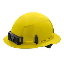 Milwaukee 48-73-1103 Yellow Full Brim Hard Hat with 4pt Ratcheting Suspension Type 1 Class E (USA) - 5 Pack