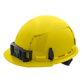Milwaukee 48-73-1202 Yellow Front Brim Vented Hard Hat with 4pt Ratcheting Suspension Type 1 Class C (USA) - 5 Pack 