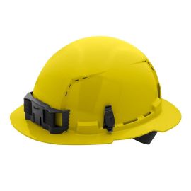 Milwaukee 48-73-1222 Yellow Front Brim Vented Hard Hat with 6pt Ratcheting Suspension (USA) - 5 Pack