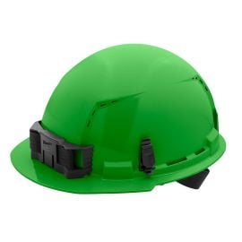 Milwaukee 48-73-1206 Hard Hat Green Front Brim Vented with 4pt Ratcheting Suspension Type 1 Class C (USA) - 5 Pack