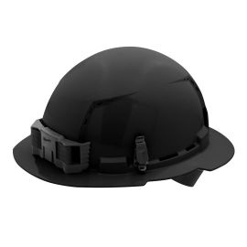 Milwaukee 48-73-1211C Black Full Brim Hard Hat w/4pt Ratcheting Suspension (USA) - 6 Pack