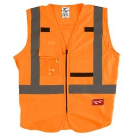 Milwaukee 48-73-5074 Class 2 High Visibility Safety Vests (Orange) 4X/5X (Pack of 12)