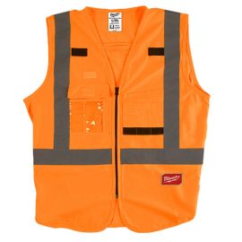 Milwaukee 48-73-5072 Class 2 High Visibility Safety Vests (Orange) L/XL (Pack of 12)