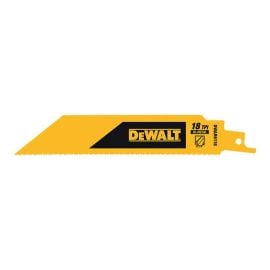Dewalt DWAR6118 6 In 18 TPI Heavy Metal Bi-Metal Reciprocating Saw Blades  - 5PK