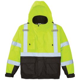 Klein Tools 60364 High Visibility Winter Bomber Jacket, L