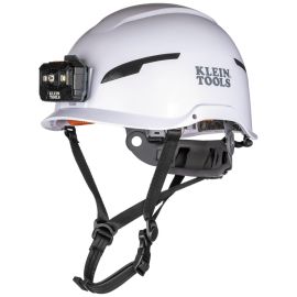 Klein Tools 60525 Safety Helmet, Type 2, Non Vented Class E, with Rechargeable Headlamp