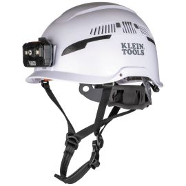 Klein Tools 60526 Safety Helmet, Type 2, Vented Class C, with Rechargeable Headlamp