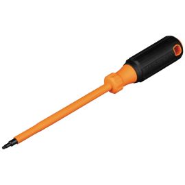 Klein Tools 6886INS Insulated Screwdriver, 1 Square Tip, 6 Inch Shank