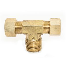 Thrifco 6972003 #72 1/4 Inch x 1/8 Inch Lead-Free Brass Compression MIP Tee