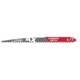 Milwaukee 48-00-5233 12 Inch 3 TPI The AX™ with Carbide Teeth for Pruning & Clean Wood SAWZALL® Blade 1PK