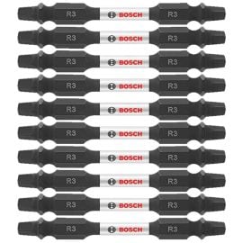Bosch ITDESQ325B  Impact Tough 2.5 Inch Square #3 Double-Ended Bits (Bulk Pack)