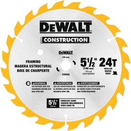 Dewalt DW9066 5-1/2IN 24T Cordless Construction Blade