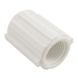 Thrifco 8113823 1/2 Inch Threaded x Threaded SCH 40 PVC Coupling (White)