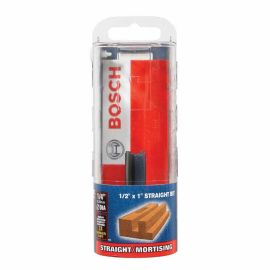 Bosch 85227MC 1/2 Inch Carbide Tipped Double Flute Straight Bit