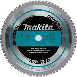Makita A-93843 7-1/4 Inch 70 Teeth Carbide Metal Cutting Blade, Thin Gauge Metal