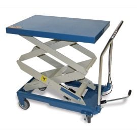 Baileigh B-CARTX2 Double Arm Hydraulic Lift Cart, 660 lb Capacity, 48 Inch Maximum Height, Table Size 32.2 Inch x 20.4 Inch