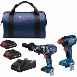 Bosch GXL18V-227B25 2 Tool Combo Kit with Impact Driver & Hammer Drill/Driver