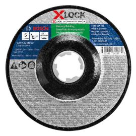 Bosch GWX27M500 5 Inch x 1/4 Inch X-LOCK Arbor Type 27 30 Grit Masonry Grinding Abrasive Wheel - 10 Pieces