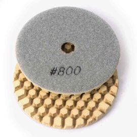 Specialty Diamond BRTD4800 4 Inch 800 Grit Dry DHEX Concrete Countertop Wet Dry Polishing Pad 6mm