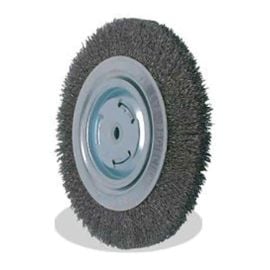 Pearl Abrasive CLBW810E 871931 8 Inch x .012 Inch x 3-1/8 Inch, 2 Inch, 5/8 Inch, 1/2 Inch EXV™ Bench Wheel Tempered Wire Brush