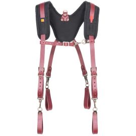 Custom LeatherCraft 21522 Fully-Adjustable, Padded Yoke Leather Suspenders