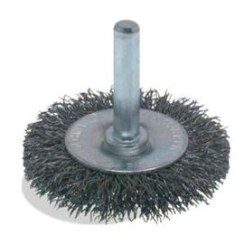 Pearl Abrasive CLCWEB212ES 871938 2-1/2 Inch x 0.12 Inch x 1/4 Inch EXV™ Crimped Wheel Stainless Steel Wire End Brush