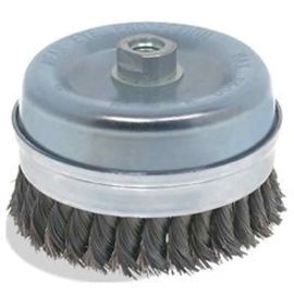 Pearl Abrasive CLWBB258E 871921 2-3/4 Inch x .020 Inch x 5/8 Inch-11 EXV™ Banded (Bridle) Knot Cup Tempered Wire Brush