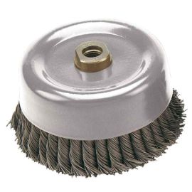 Pearl Abrasive CLWBK658 - 6 Inch x .020 x 5/8 Inch-11 Tempered Steel Knot Cup Brush 