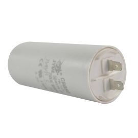 Superior Electric CMC7006 50MFD +/-5% 50Hz/60Hz AC 250V Cylinder Motor Running Capacitor - 2 Pin, White Color, 8mm Threaded End (CBB60)