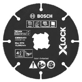Bosch CMWX450 4-1/2 Inch X-LOCK Carbide Multi-Wheel - 4 Pieces