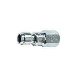 Interstate Pneumatics CPA640Z 3/8 Inch x 1/4 Inch FPT Auto Coupler Plug Reducer - Silver