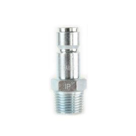 Interstate Pneumatics CPA881Z 1/2 Inch Auto Coupler Plug x 1/2 Inch Male NPT (Silver Color)