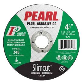 Pearl Abrasive CW0632Z SlimCut™ Zirconia Contaminate Free Thin Cut-Off Wheel 