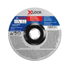 Bosch CWX27LM600 6 In. x 1/8 In. X-LOCK Arbor Type 27A (ISO 42) 30 Grit Metal Cutting and Grinding Abrasive Wheel - 25 Pieces