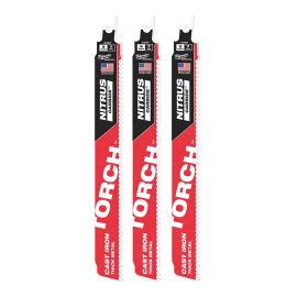 Milwaukee 48-00-5362 9 Inch 7TPI The Torch for Cast Iron with Nitrus Carbide 3- Pack 