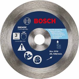 Bosch DB343C 3 Inch Premium Continuous Rim Diamond Blade for Clean Cuts